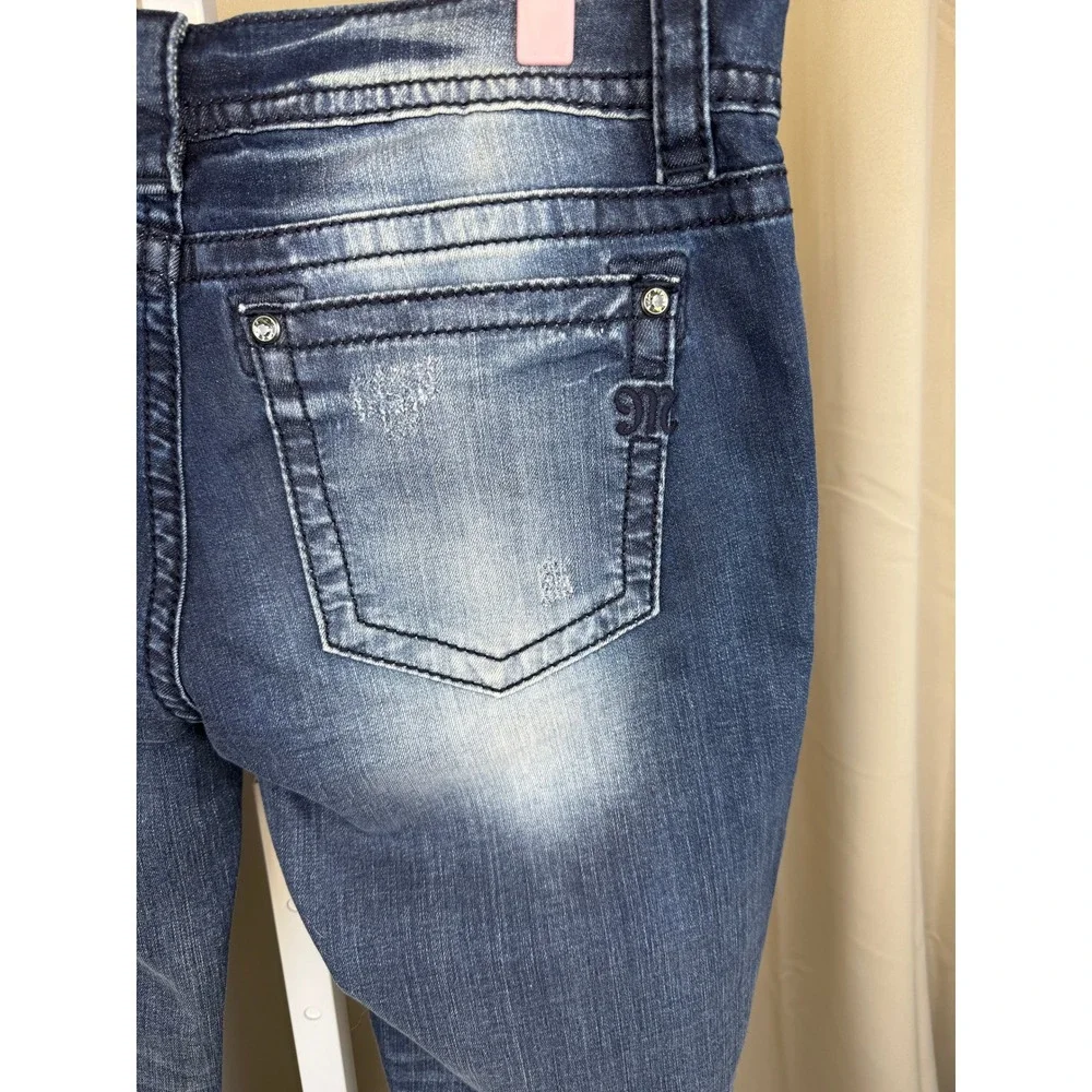 Miss Me Women's Blue Embroidered Jeans - Picture 7 of 10